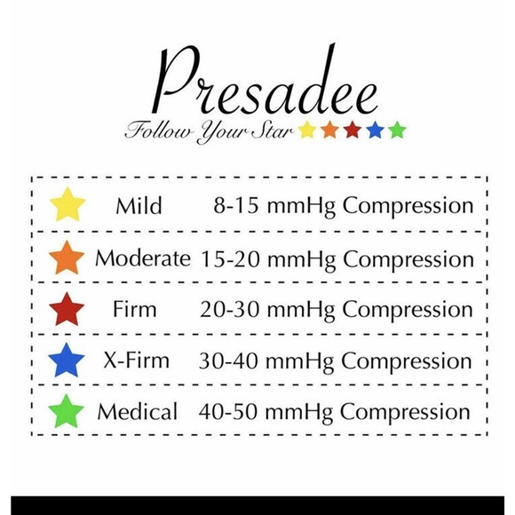 Presadee Sheer Premium 15-20 mmHg Moderate Compression Leg Closed Toe Socks L/XL - Picture 8 of 8